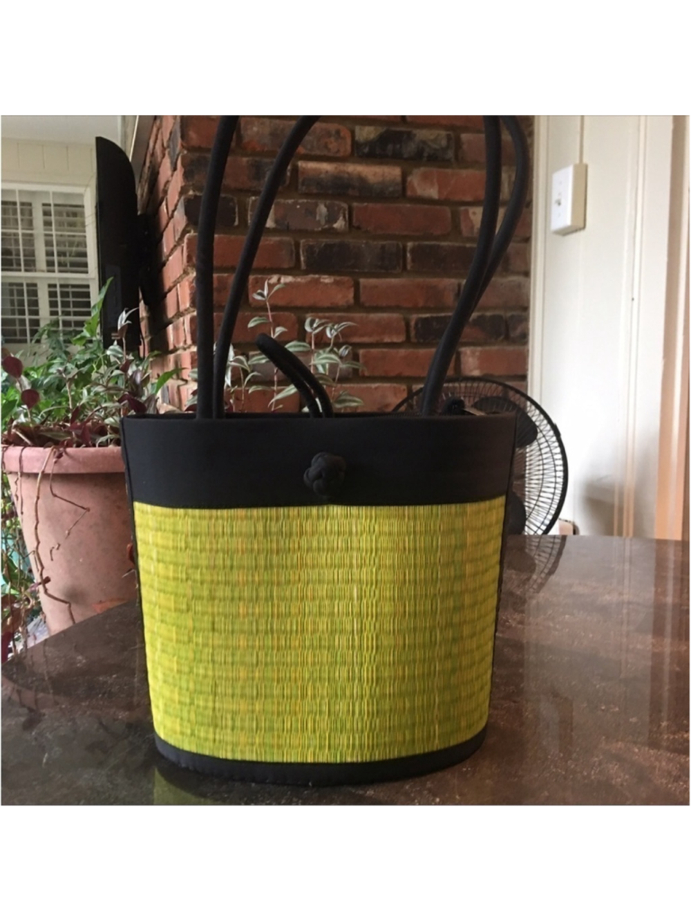 ~Baskets of Cambodia!~ Hand Woven Wicker Shoulder Bag New without tag